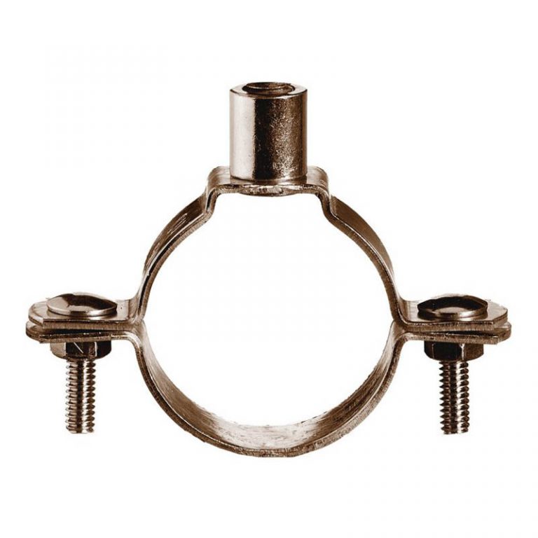 Abey copper welded nut clips for copper pipe brown