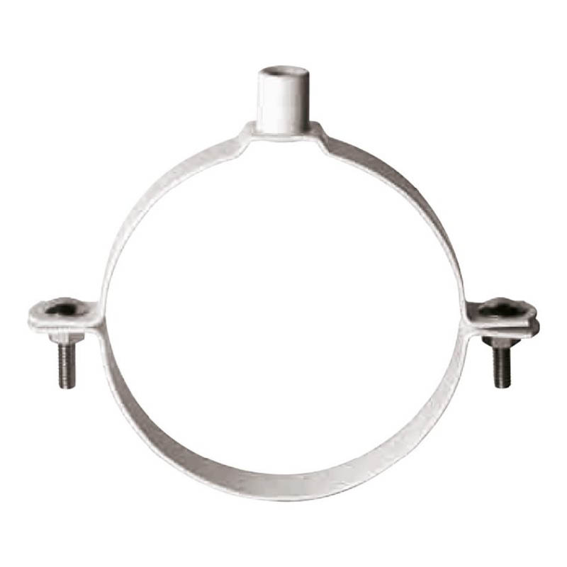 Abey welded nut clips for DWV pipe