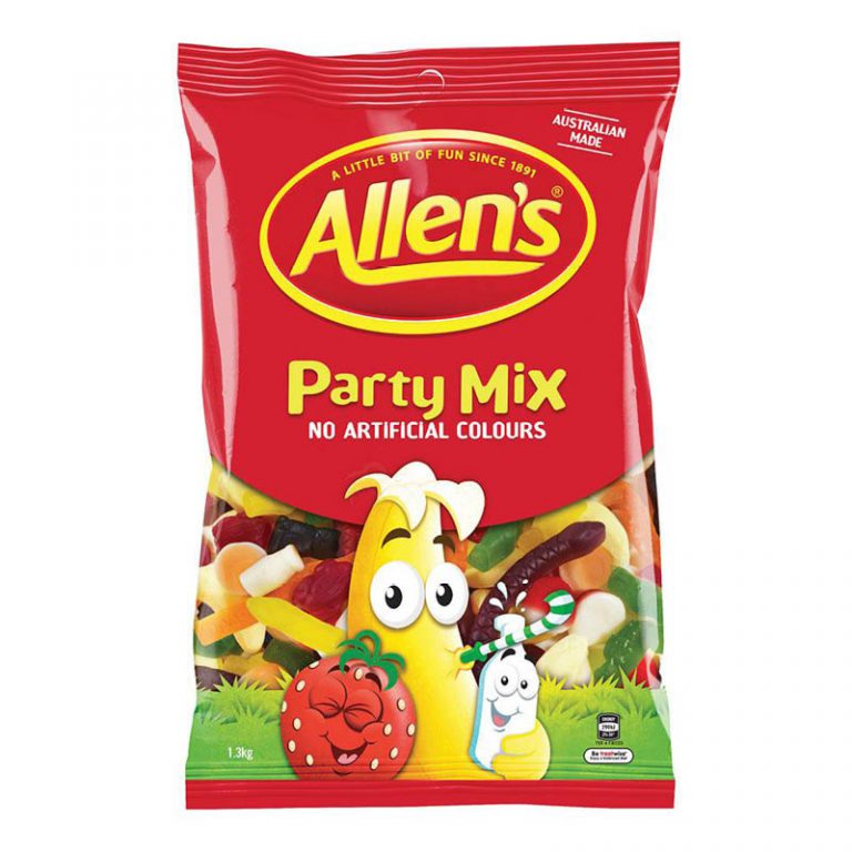 Allen's lollies - party mix - 1.3kg jumbo share pack of lollies