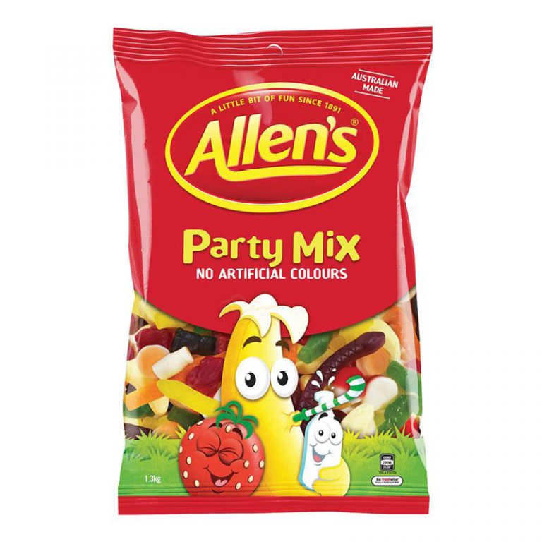 Allen's lollies party mix 1.3kg jumbo share pack of lollies