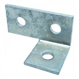 Angle brackets - 90 degree left hand side fittings - 3 holes - photo