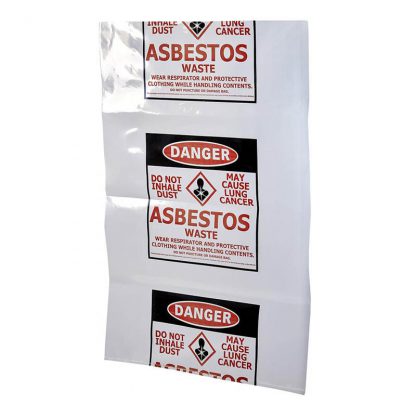 Asbestos removal bags - printed - photo