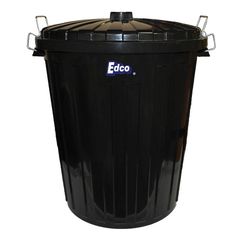 Edco garbage bins with lid 73L plastic garbage bins
