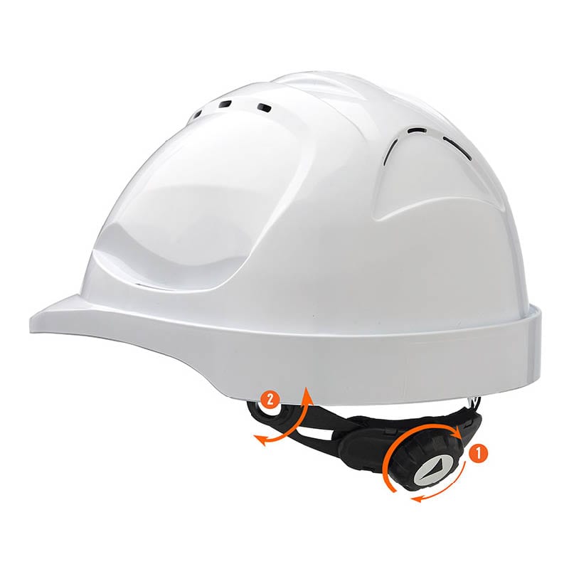 Hard hat with ratchet on sale