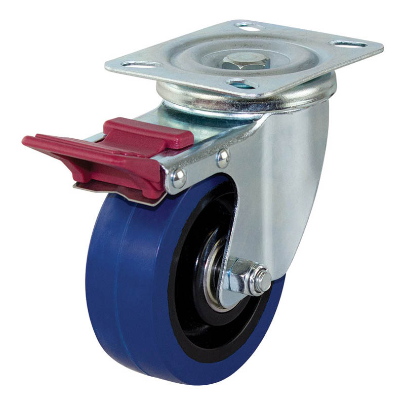 Richmond plate castors 150kg load capacity swivel/brake