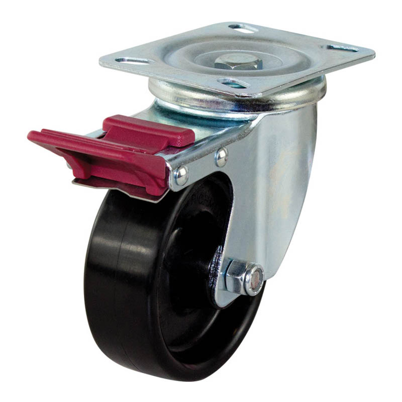 Richmond plate castors 200kg load capacity swivel/brake