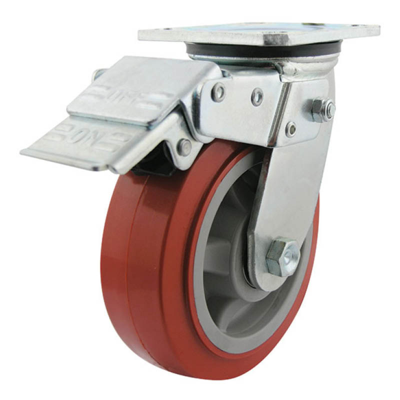 Richmond plate castors 400kg load capacity swivel/brake