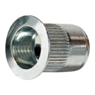 Rivnuts - threaded inserts - thin wide flange - knurled body - photo