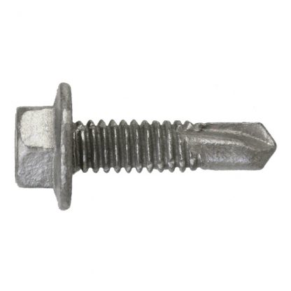 Self drilling screws for metal - hex head - drill point - photo