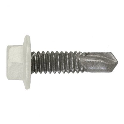 Self drilling screws for metal - hex flange head - drill point - painted - photo