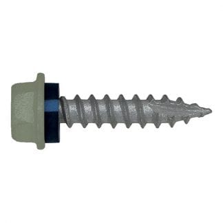 Self drilling screws for timber - hex head - with seal - type 17 point - painted - photo