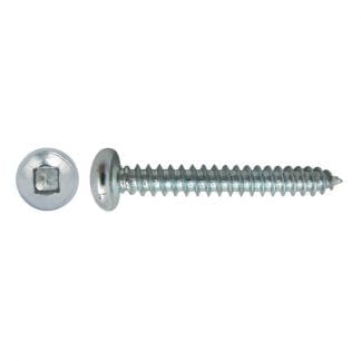 Self tapping screws - square drive pan head - needle point - photo
