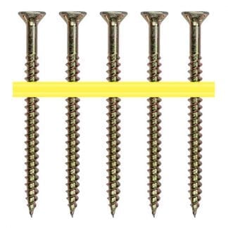 Quik Drive timber to timber screws - square drive countersunk head - needle point - collated - photo