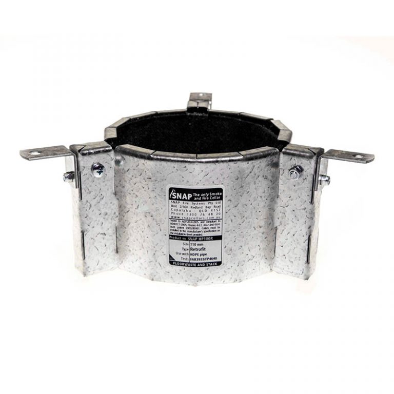 Snap HP100R high profile retrofit fire collars Snap fire rated collars