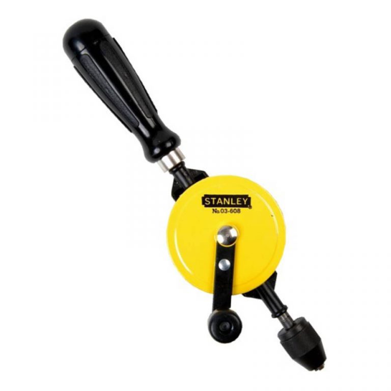 Stanley handyman hand drill with 3jaw, selfcentering chuck