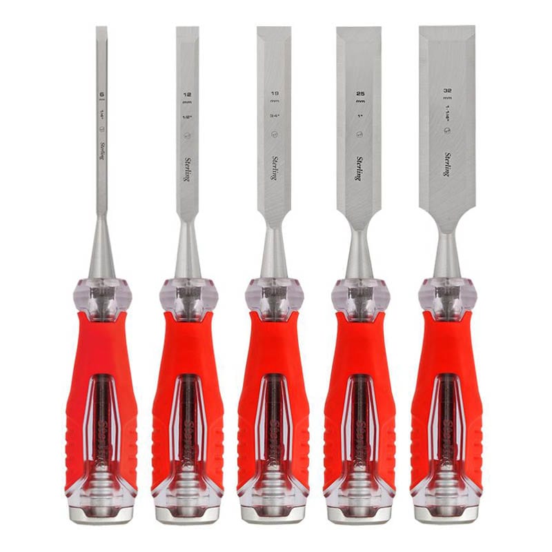 Sterling Ultimax wood chisel set 5 piece with case