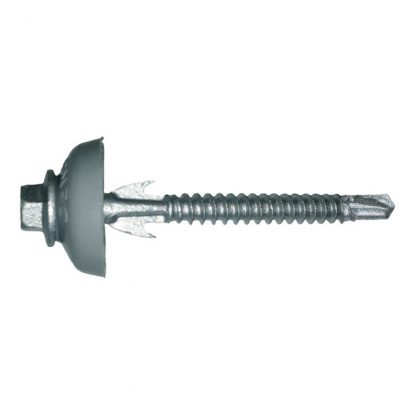 Wingfix roofing screws - hex head - with dome washer - drill point - photo