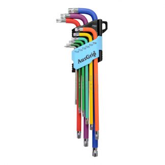 AuzGrip tamper proof torx key wrench set - 9 piece photo