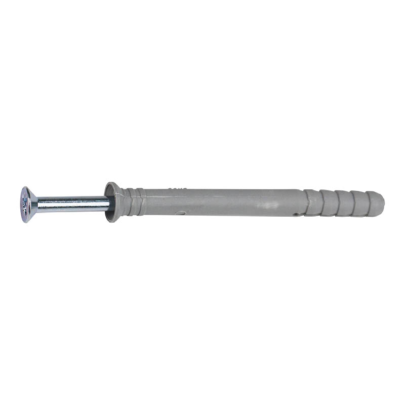 Nylon frame anchor plugs with countersunk head screws