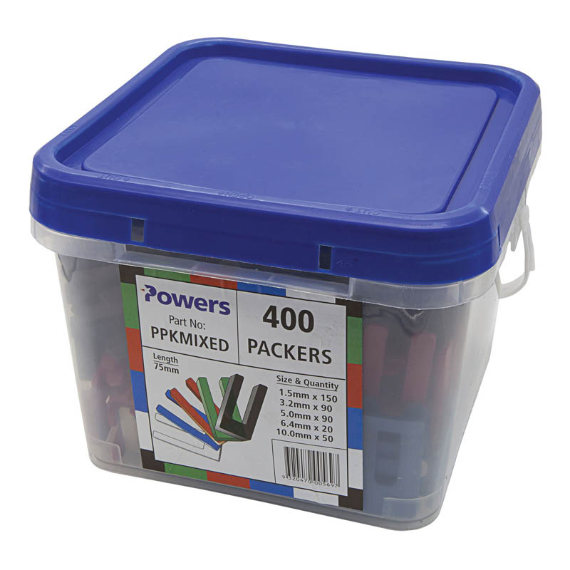 Horseshoe packers - rectangle window - fire resistant aluminium