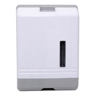 Hand towel dispenser - ultra slim - adjustable - white