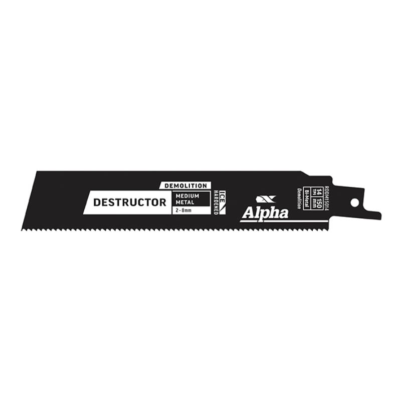 Alpha Destructor Demolition reciprocating saw blades for metal