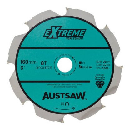 Austsaw circular saw blades - PCD tooth - for fibre cement photo