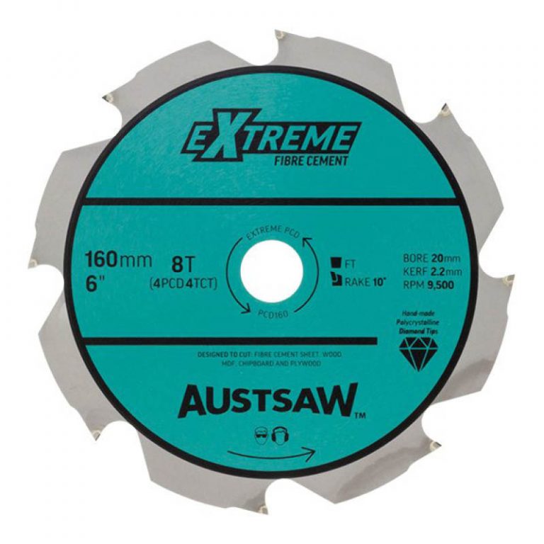 Austsaw circular saw blades PCD tooth for fibre cement
