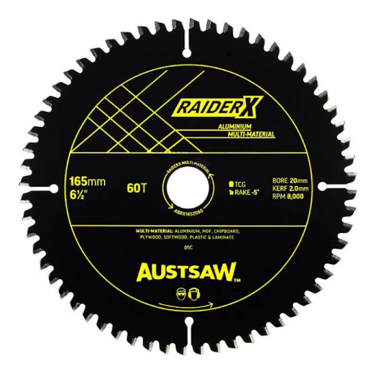 Austsaw RaiderX circular saw blades for aluminium & laminates