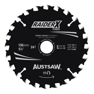 Austsaw RaiderX circular saw blades - for timber photo