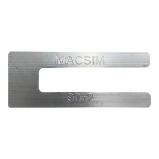 Macsim horseshoe packers - rectangle window - aluminium - silver - 90mm photo