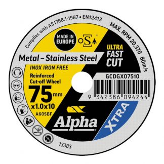 MaxAbrase gold series cutting discs - for stainless steel - 75mm photo