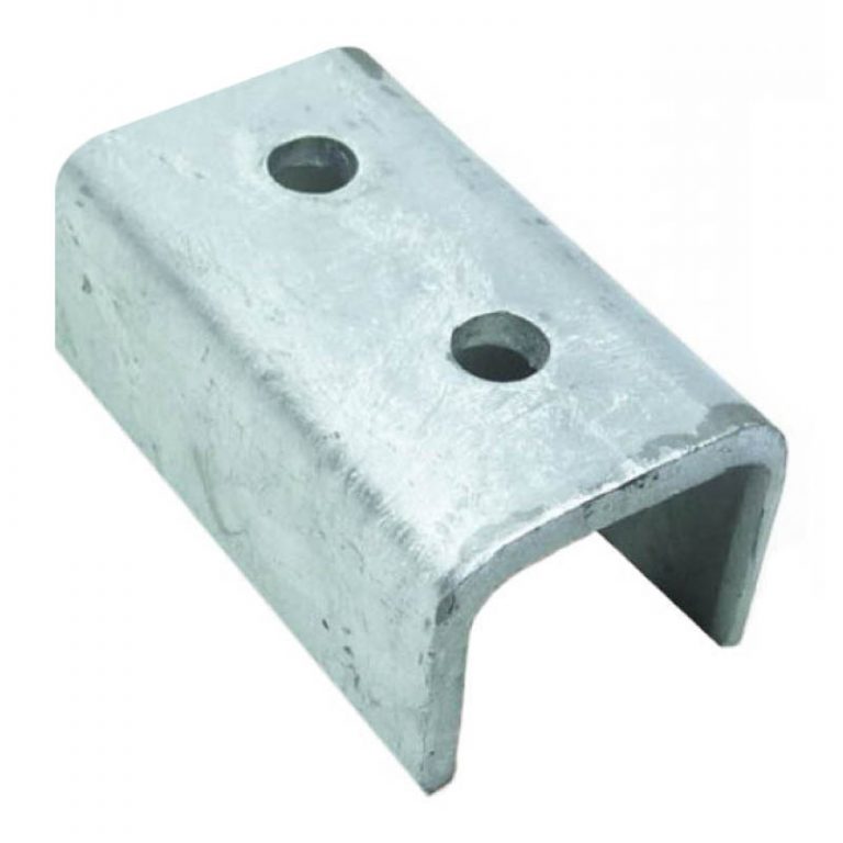 Angle brackets U shape fittings 2 holes for 41x41mm