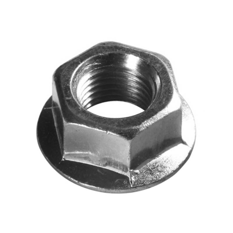 Hex nuts with serrated flange structural