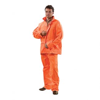 ProChoice hi-vis rain suit - jacket & pants - orange photo
