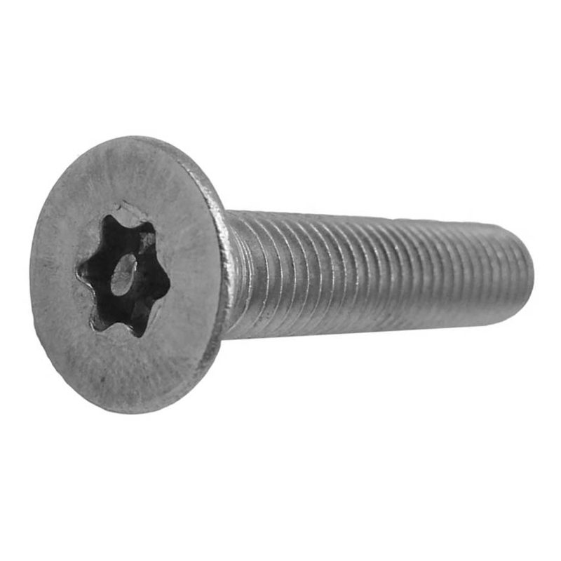 Security socket screws countersunk head with post torx socket