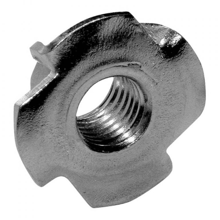 Tee nuts 4 prong for timber