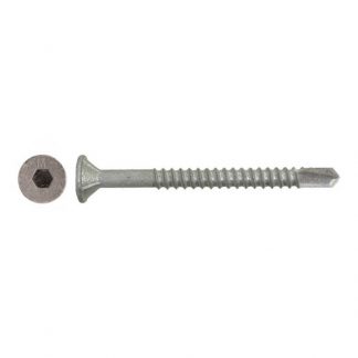 Bugle batten screws - hex drive bugle rib head - drill point photo