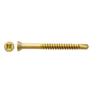 Drywall screws - square drive trim head - fine thread - drill point photo