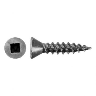 Self tapping screws - square drive countersunk head - needle point photo