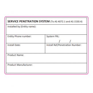 Snap fire collar service labels photo