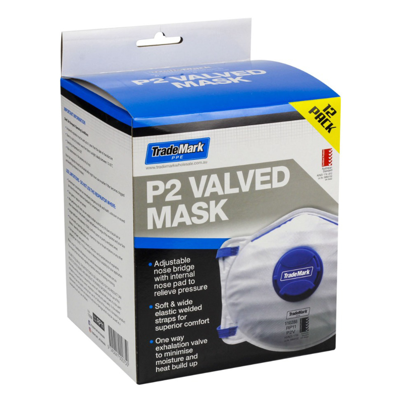 Dust masks P2 respirator with valve disposable