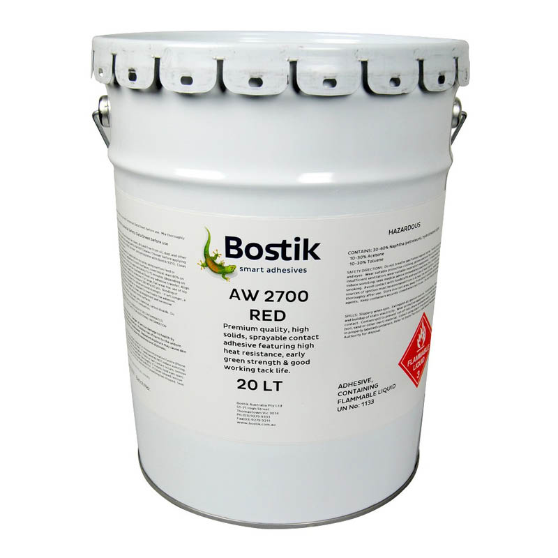 Bostik Anchor Weld 2700 sprayable contact adhesive - red photo