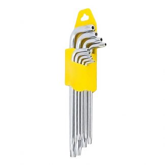 Tamper proof torx key wrench set - 9 piece photo