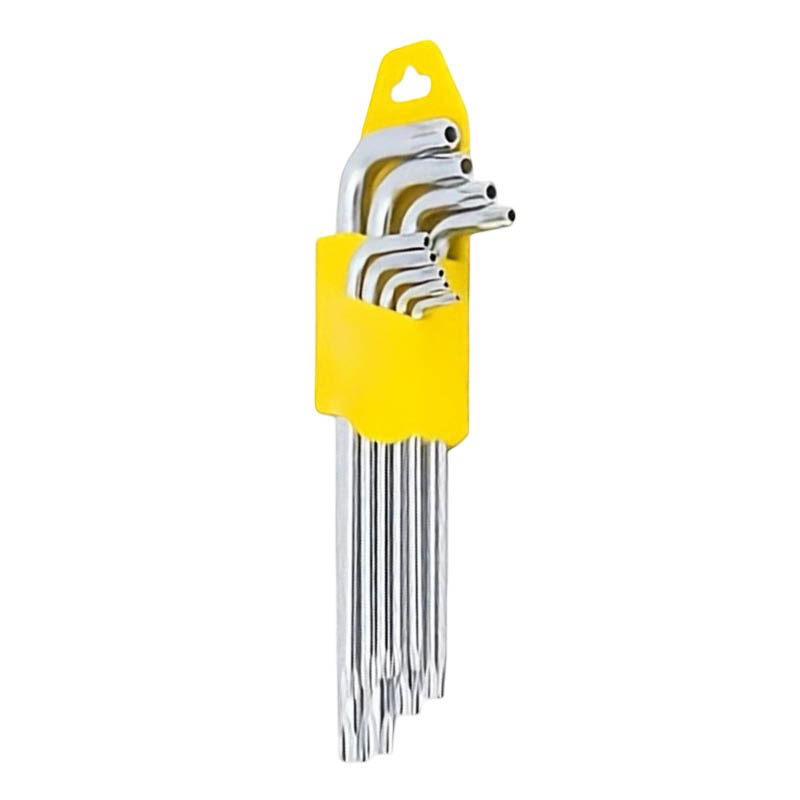 Tamper proof torx key wrench set - 9 piece photo